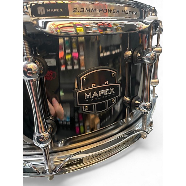 Used Mapex 14in Armory Tomahawk Black Chrome Drum