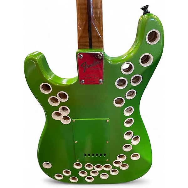 Used Fender PARTSCASTER Emerald Green Solid Body Electric Guitar