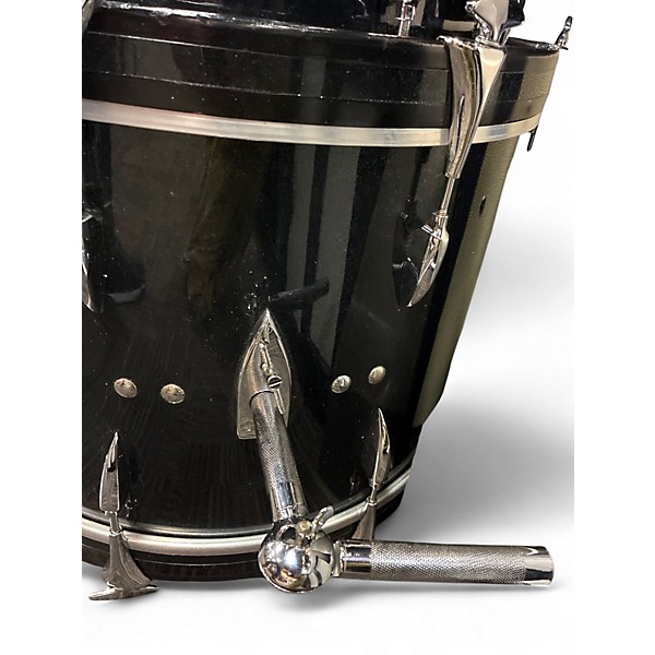 Used SONOR 4 Piece TEARDROP Black Drum Kit