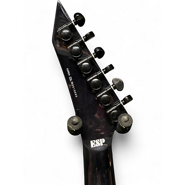 Used ESP LTD MH400NT Trans Black Solid Body Electric Guitar