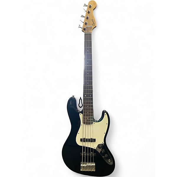 Used Squier Affinity Jazz Bass V 5 String Black Electric Bass Guitar