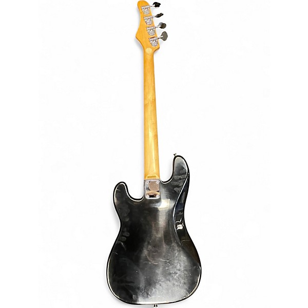 Used Lotus P Style Bass Black and White Electric Bass Guitar