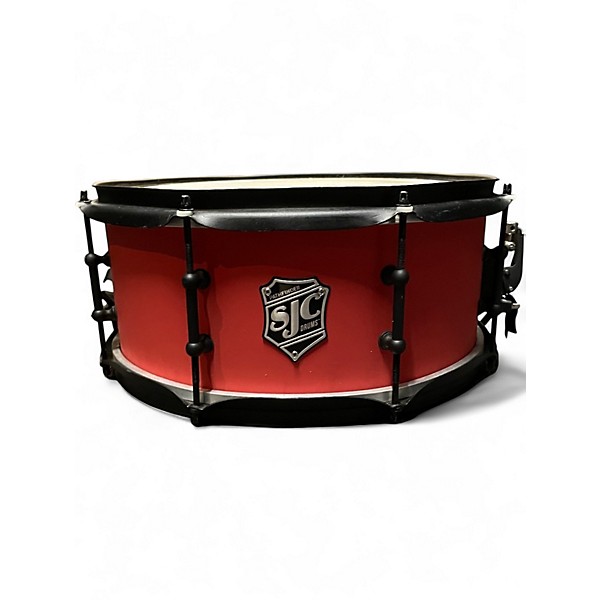 Used SJC Drums 6.5X14 Pathfinder Red Drum