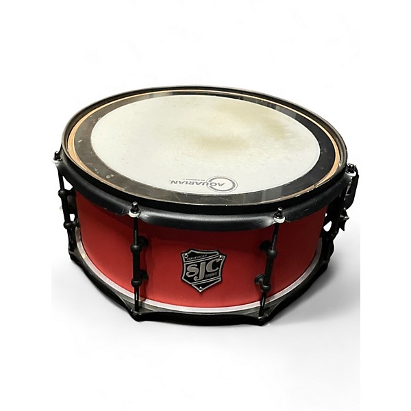 Used SJC Drums 6.5X14 Pathfinder Red Drum