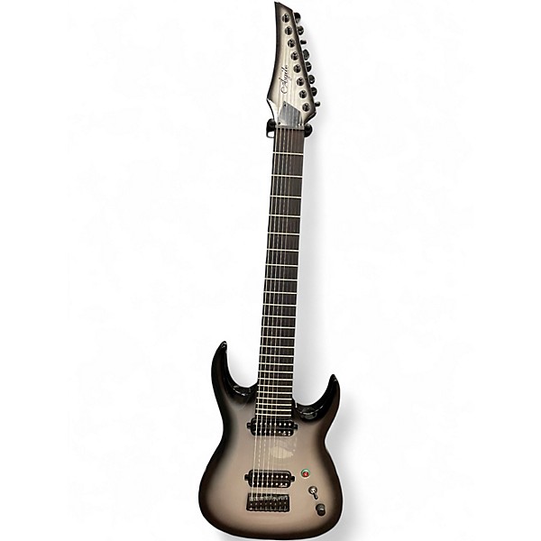 Used Agile septor elite 8 Silver Solid Body Electric Guitar