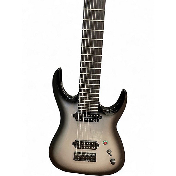 Used Agile septor elite 8 Silver Solid Body Electric Guitar