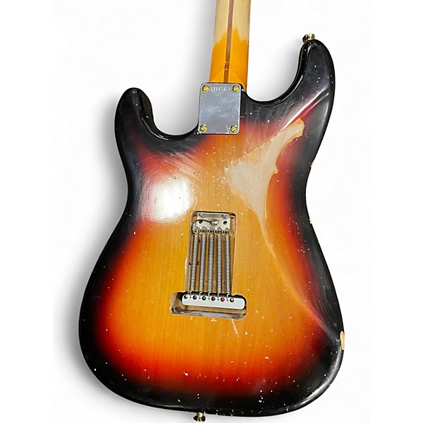 Used 2021 Fender Custom Shop 59 Stratocaster Relic 3 Tone Sunburst Solid Body Electric Guitar