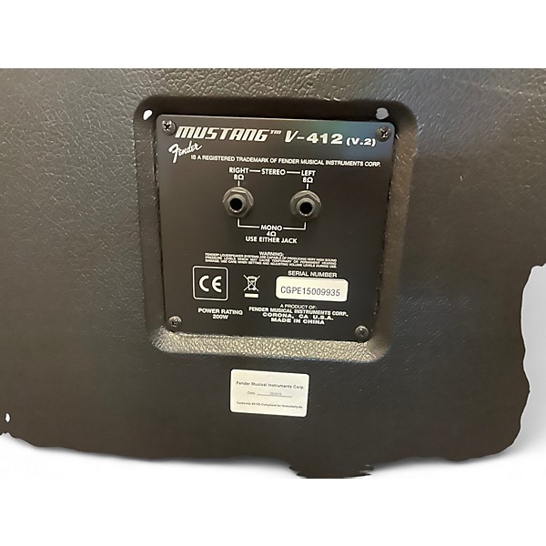 Used Fender MUSTANG V412 Guitar Cabinet