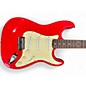 Used Starcaster by Fender Stratocaster Red Solid Body Electric Guitar
