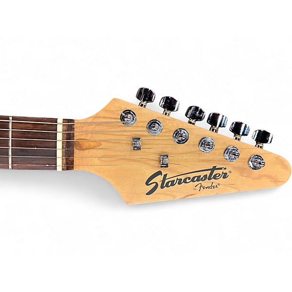 Used Starcaster by Fender Stratocaster Red Solid Body Electric Guitar