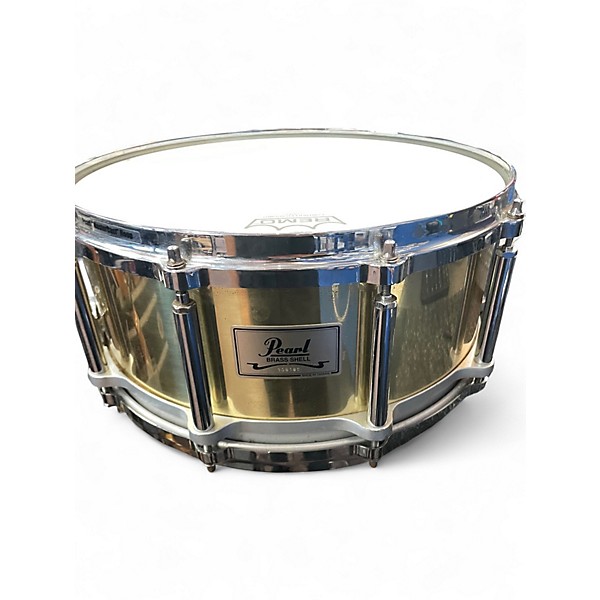 Used Pearl 14in BRASS SHELL Gold Drum