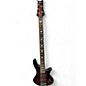 Used Schecter Guitar Research Stiletto Extreme 5 String Crimson Burst Electric Bass Guitar thumbnail