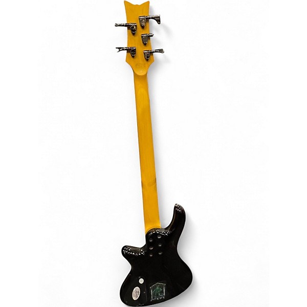 Used Schecter Guitar Research Stiletto Extreme 5 String Crimson Burst Electric Bass Guitar