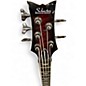 Used Schecter Guitar Research Stiletto Extreme 5 String Crimson Burst Electric Bass Guitar