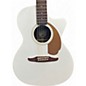 Used Fender Newporter Player Alpine White Acoustic Electric Guitar