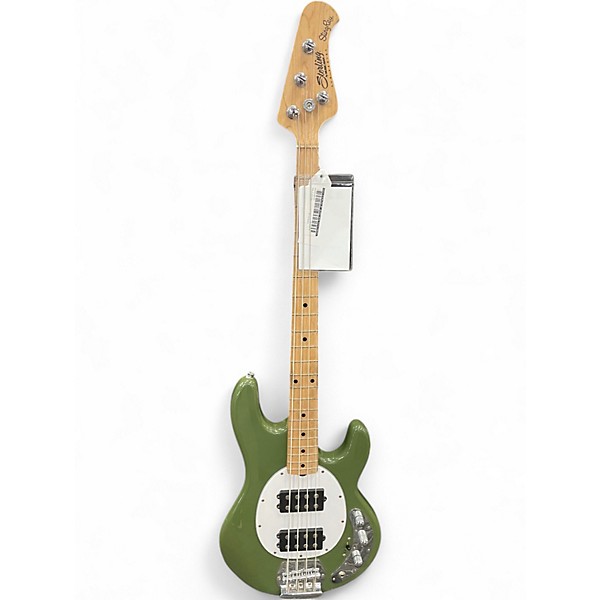Used Sterling by Music Man Ray4 Green Electric Bass Guitar