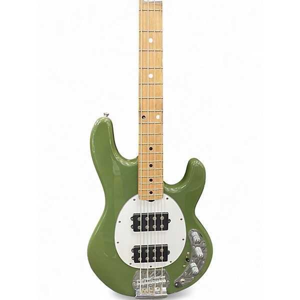 Used Sterling by Music Man Ray4 Green Electric Bass Guitar