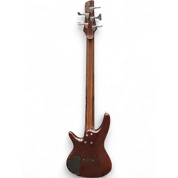 Used Ibanez SR505 5 String Brown Electric Bass Guitar
