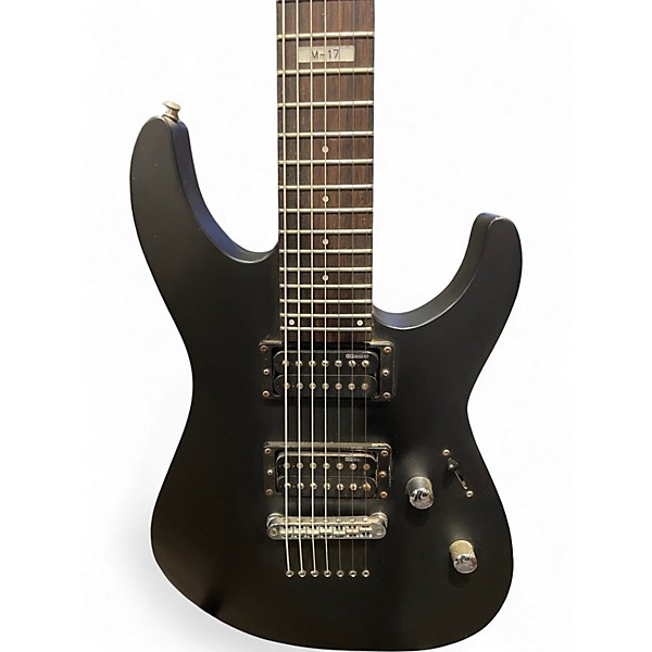 Used ESP LTD M17 7 String Black Solid Body Electric Guitar