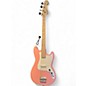 Used Squier Bronco Pink Electric Bass Guitar thumbnail