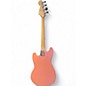 Used Squier Bronco Pink Electric Bass Guitar