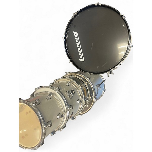 Used Ludwig 4 Piece Accent Silver Drum Kit