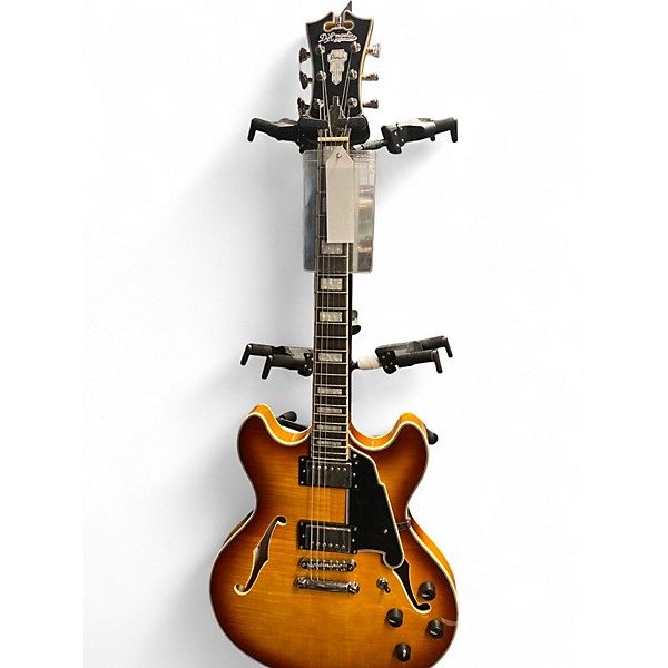Used D'Angelico Premier Series DC Iced Tea Hollow Body Electric Guitar