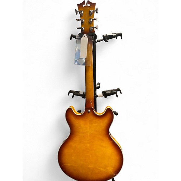 Used D'Angelico Premier Series DC Iced Tea Hollow Body Electric Guitar