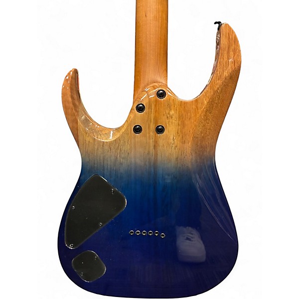 Used Ibanez RGA42HPQM Blue Solid Body Electric Guitar