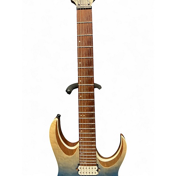Used Ibanez RGA42HPQM Blue Solid Body Electric Guitar