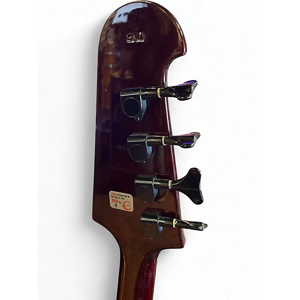 Used Epiphone Thunderbird IV Bolt On 2 Tone Sunburst Electric Bass Guitar