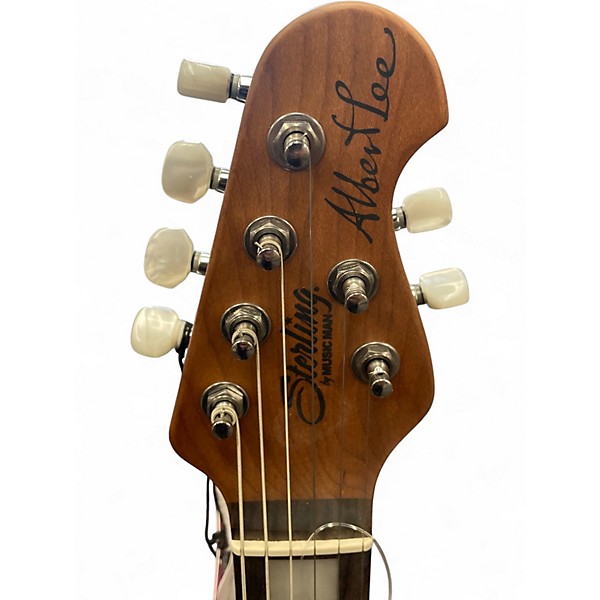 Used Sterling by Music Man Albert Lee al40p Cream Solid Body Electric Guitar