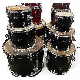 Used Ludwig 6 Piece Rocker Elite Black Drum Kit