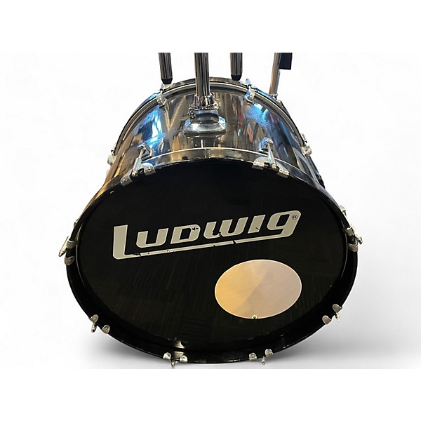 Used Ludwig 6 Piece Rocker Elite Black Drum Kit