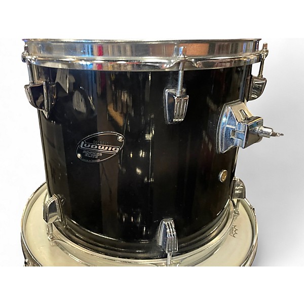 Used Ludwig 6 Piece Rocker Elite Black Drum Kit