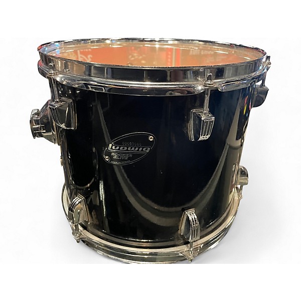 Used Ludwig 6 Piece Rocker Elite Black Drum Kit