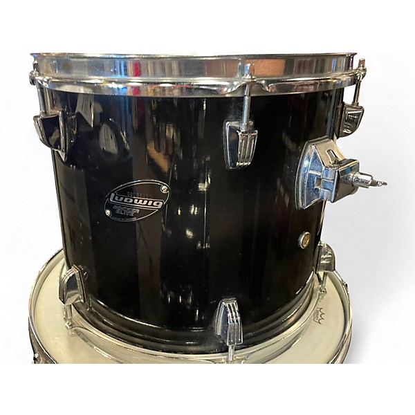 Used Ludwig 6 Piece Rocker Elite Black Drum Kit