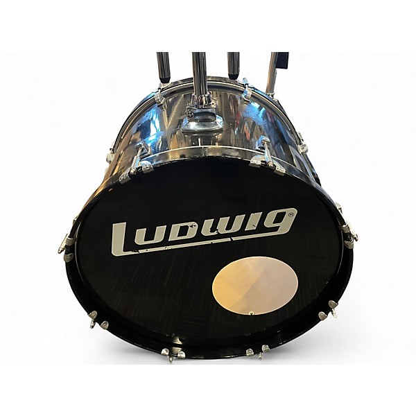 Used Ludwig 6 Piece Rocker Elite Black Drum Kit