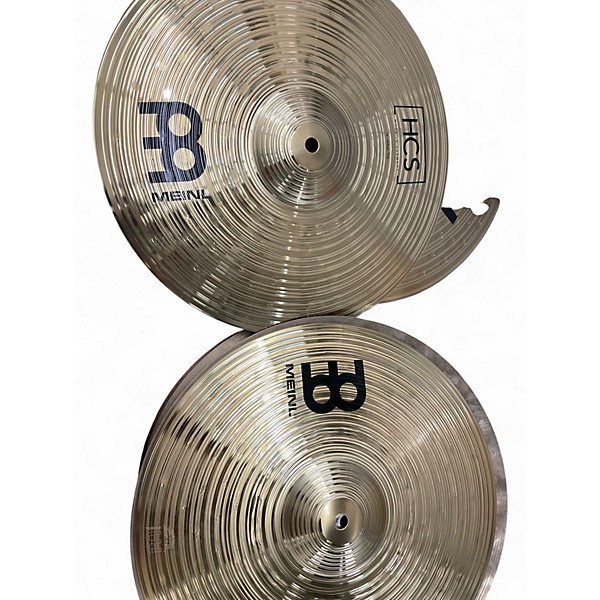 Used MEINL 14in HCS Hi Hat Pair Cymbal