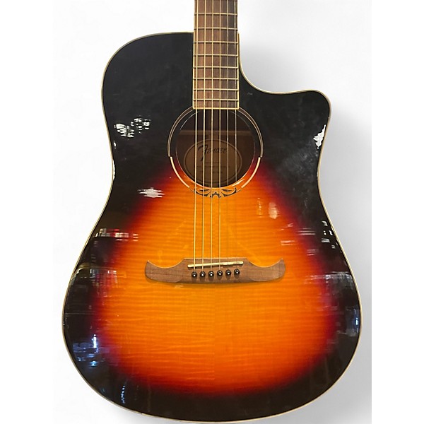 Used Fender T Bucket 300CE 3 Color Sunburst Acoustic Electric Guitar