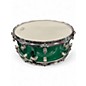 Used Trick 5.5X14 MAPLE SNARE Green Drum