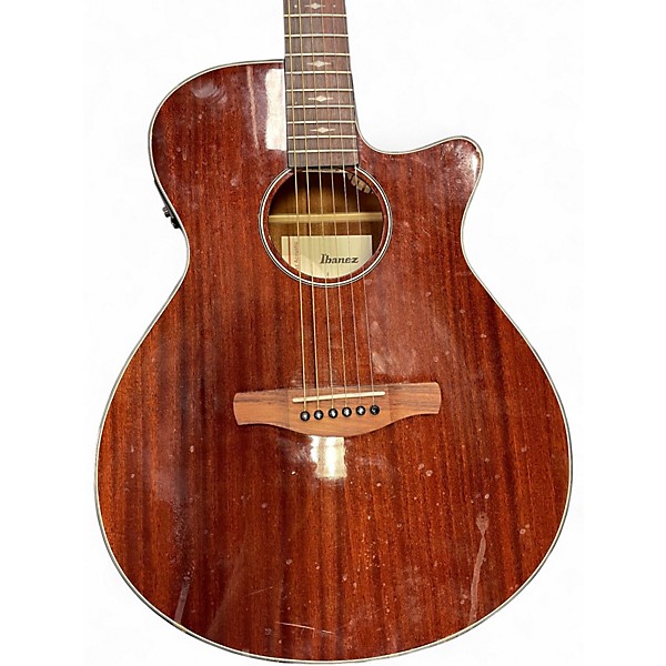 Used Ibanez AEG62-NMH Acoustic Worn Brown Acoustic Electric Guitar