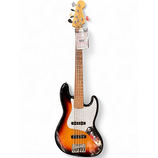 Used Fender Player Plus Jazz Bass V 3 Color Sunburst Electric Bass Guitar