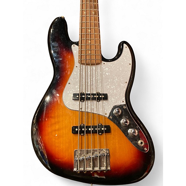 Used Fender Player Plus Jazz Bass V 3 Color Sunburst Electric Bass Guitar