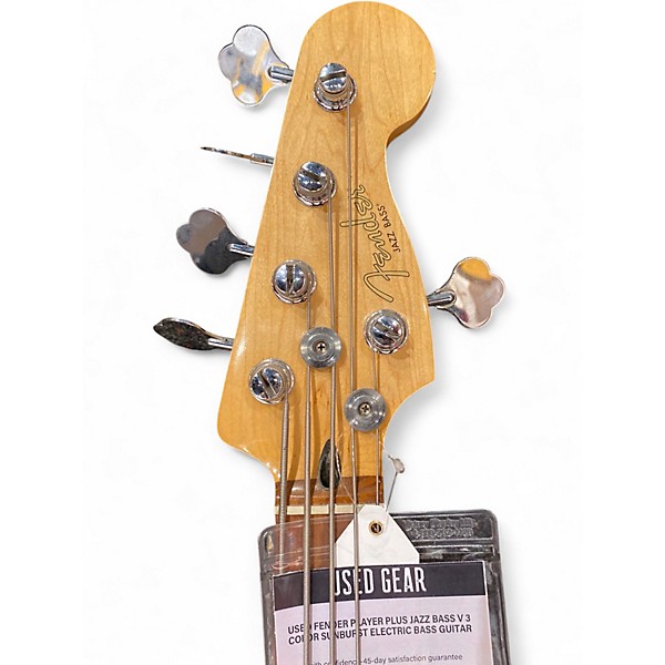 Used Fender Player Plus Jazz Bass V 3 Color Sunburst Electric Bass Guitar