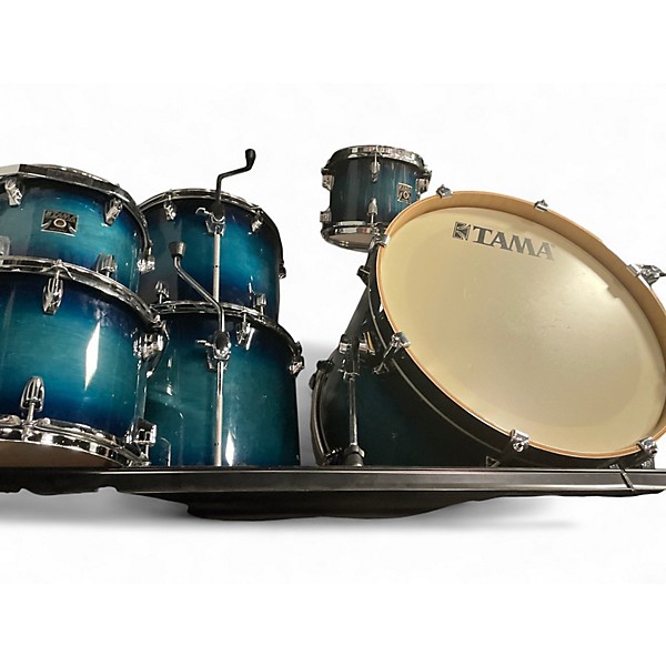 Used TAMA 5 Piece Superstar Coastal Drift Green Drum Kit