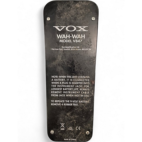 Used VOX V847 Reissue Wah Effect Pedal