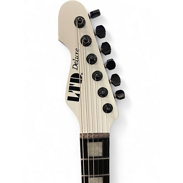 Used ESP LTD Deluxe XJ-2 Snow White Solid Body Electric Guitar