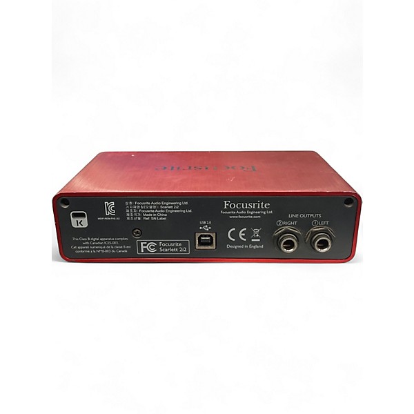 Used Focusrite Scarlett 2i2 Audio Interface
