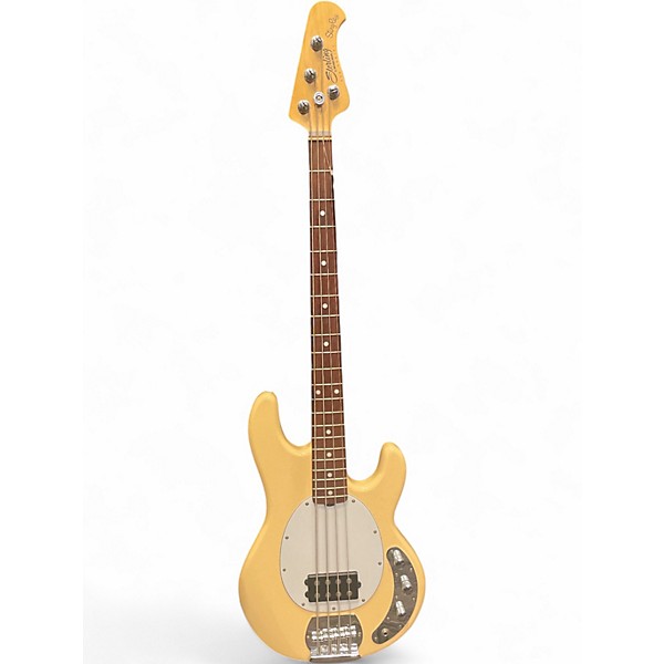 Used Sterling by Music Man Sub 4 Cream Electric Bass Guitar